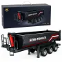 HUINA 32332 RC Metalowa Wywrotka Naczepa 1:18 Skala Czarna