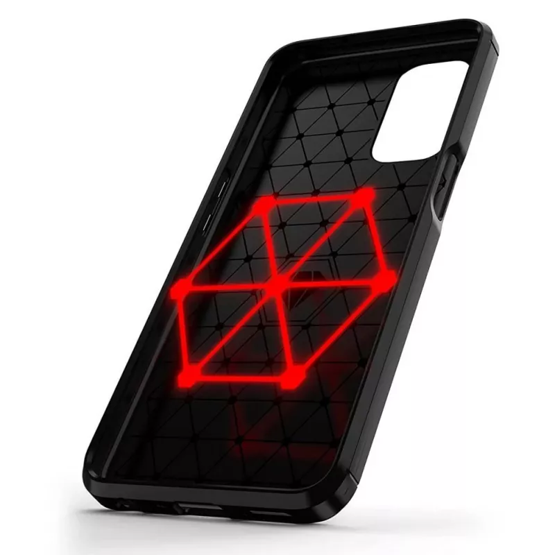 Hurtel Carbon Case Flexible Cover dla OnePlus Nord N200 5G Czarny