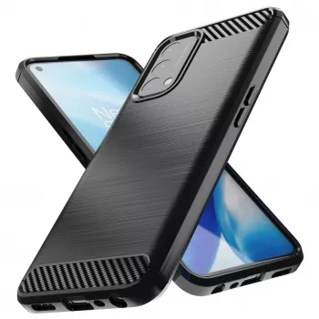 Hurtel Carbon Case Flexible Cover dla OnePlus Nord N200 5G Czarny