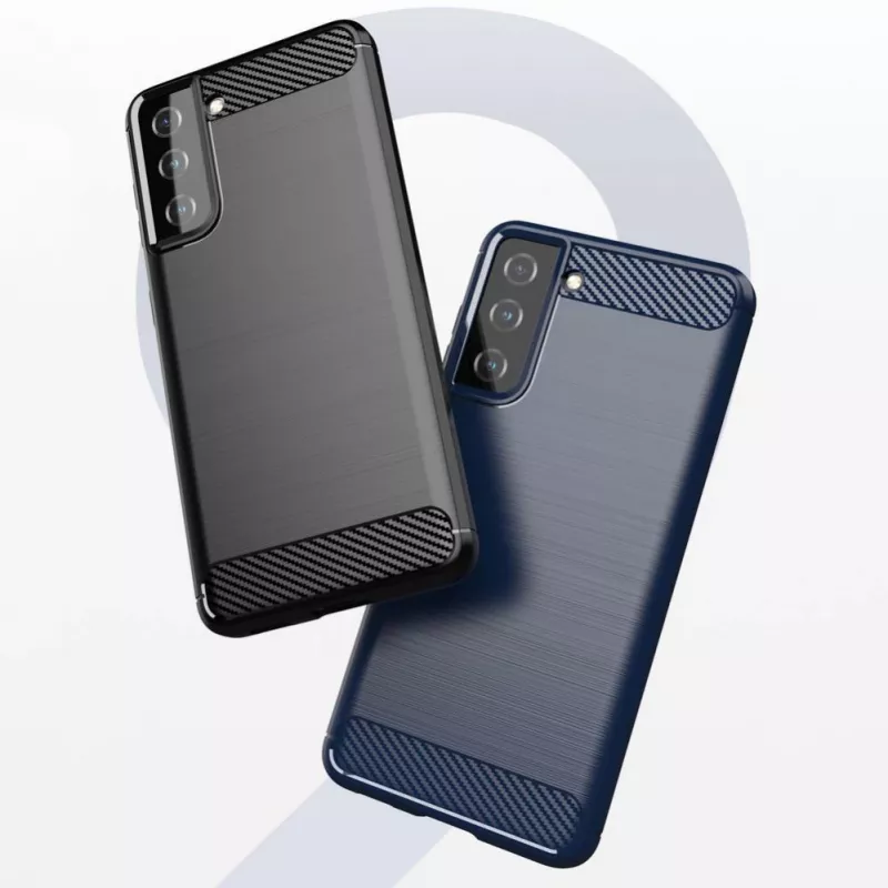 Hurtel Carbon Case Flexible Cover for Samsung Galaxy S21 FE Black