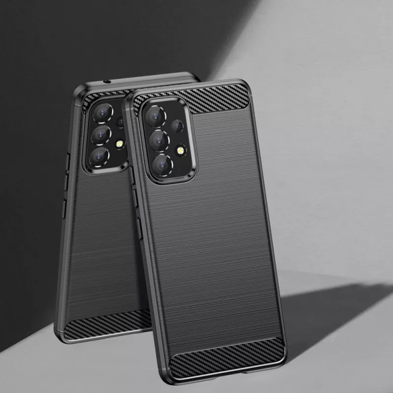Hurtel Carbon Case Flexible Cover Sleeve dla Samsung Galaxy A53 5G Czarny