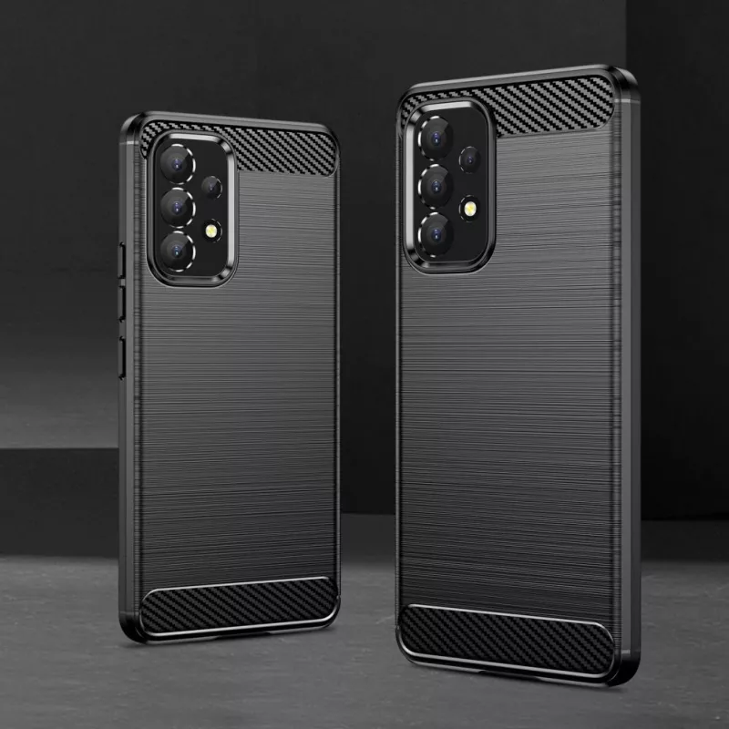 Hurtel Carbon Case Flexible Cover Sleeve dla Samsung Galaxy A53 5G Czarny