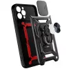 Etui Hurtel Hybrid Armor Camshield do Huawei nova Y90, pancerne z osłoną aparatu, czarne