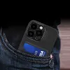 HURTEL iLike Apple iPhone 14 Etui Skórzane z Podpórką i Portfelem Czarny