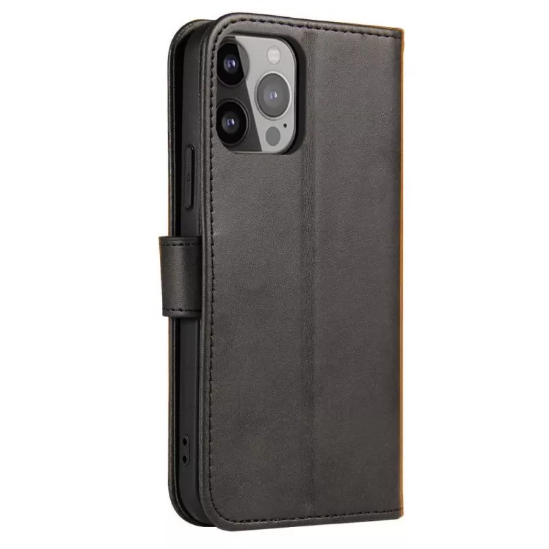Hurtel Magnet Case Cover do TCL 20 Pro 5G Flip Cover Wallet Stand Czarny