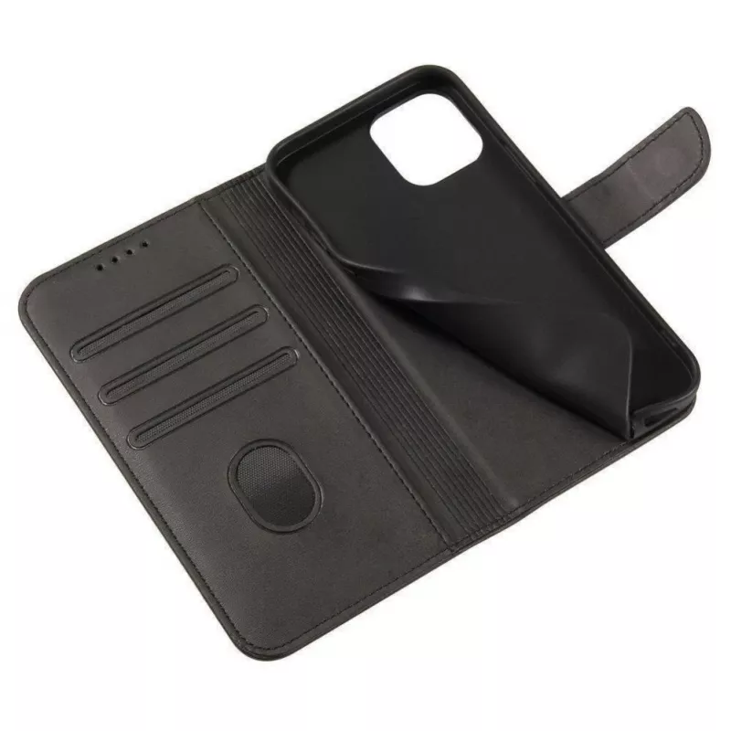 Hurtel Magnet Case Eleganckie etui z klapką i funkcją stojaka dla OnePlus Nord N20 5G, Czarny