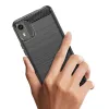Hurtel Silicone Carbon Case do Nokia C12 / C12 Pro / C12 Plus - Czarny