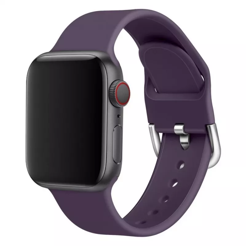 Hurtel Silicone Strap APS do Apple Watch 38/40/41mm Pasek do Zegarka - Czarny