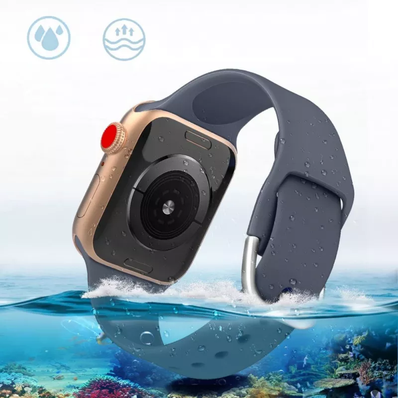 Hurtel Silicone Strap APS do Apple Watch 38/40/41mm Pasek do Zegarka - Czarny