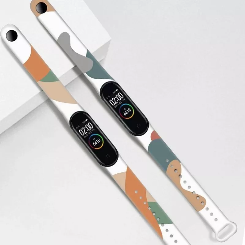 Hurtel Strap Moro Pasek do Xiaomi Mi Band 6 / Mi Band 5 Silikonowy Pasek Kamuflażowy Bransoletka