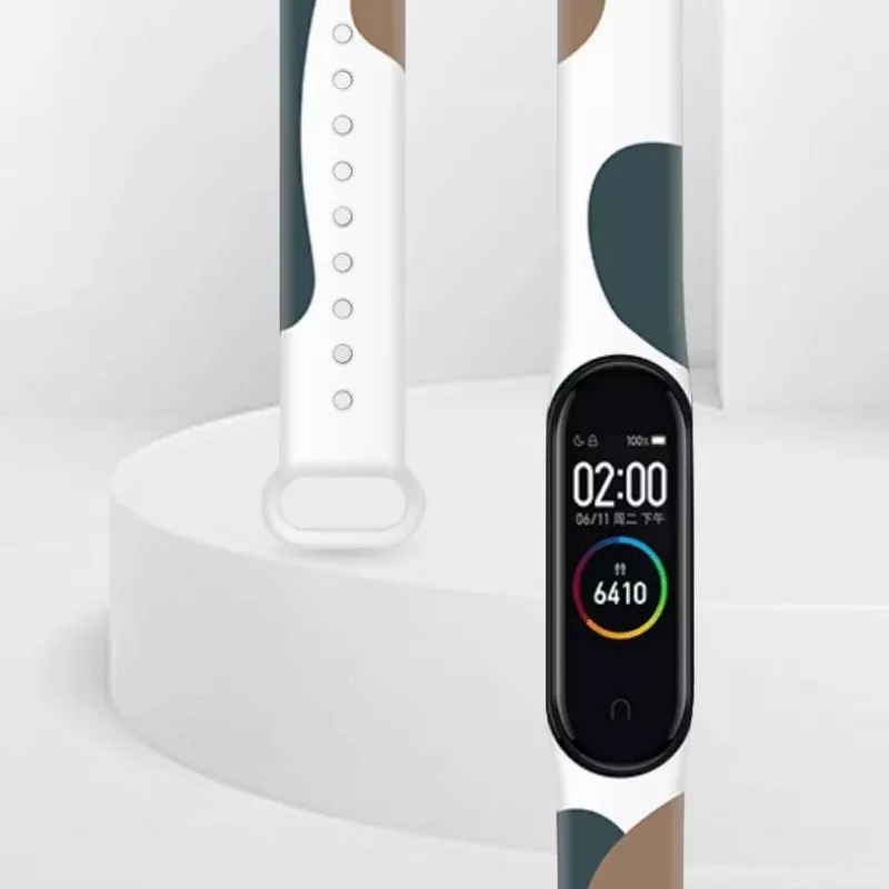 Hurtel Strap Moro Pasek do Xiaomi Mi Band 6 / Mi Band 5 Silikonowy Pasek Kamuflażowy Bransoletka