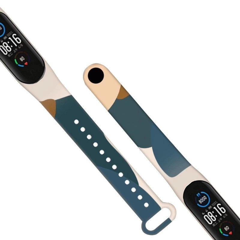 Hurtel Strap Moro Pasek do Xiaomi Mi Band 6 / Mi Band 5 Silikonowy Pasek Kamuflażowy Bransoletka