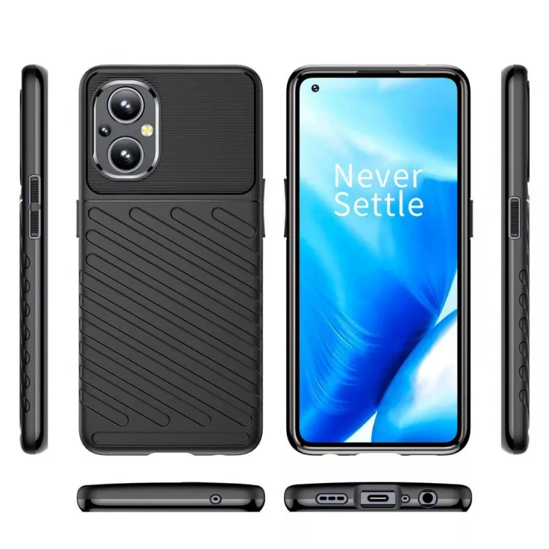 Hurtel Thunder Case Elastyczne Pancerne Etui do OnePlus Nord N20 5G Czarny