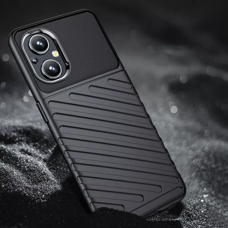 Hurtel Thunder Case Elastyczne Pancerne Etui do OnePlus Nord N20 5G Czarny