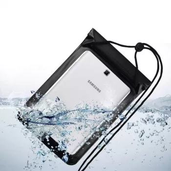 Hurtel Universal Waterproof Case for Phone / Tablet up to 8 Inches Black