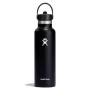 Butelka na wodę Hydro Flask Standard Mouth Flex Straw Cap 21 oz (620 ml) Czarny