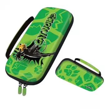 Hyperkin M07541-MTCN Twarde etui, zielone, wielokolorowe, PEVA, do Nintendo Switch Lite, odporne na wstrząsy, wodoodporne, torba transportowa