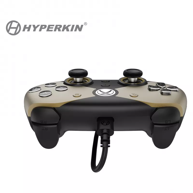 Hyperkin The Competitor Kontroler przewodowy do Nintendo 64 - złoty