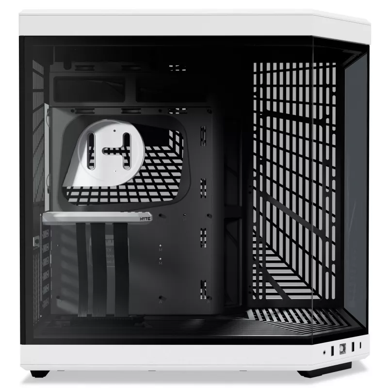 Hyte Y70 Panda Obudowa mid tower z ekranem dotykowym 14,1 cala, szkło hartowane, czarno-biała