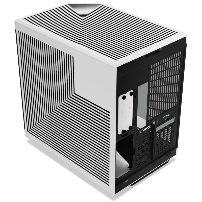 Hyte Y70 Panda Obudowa mid tower z ekranem dotykowym 14,1 cala, szkło hartowane, czarno-biała