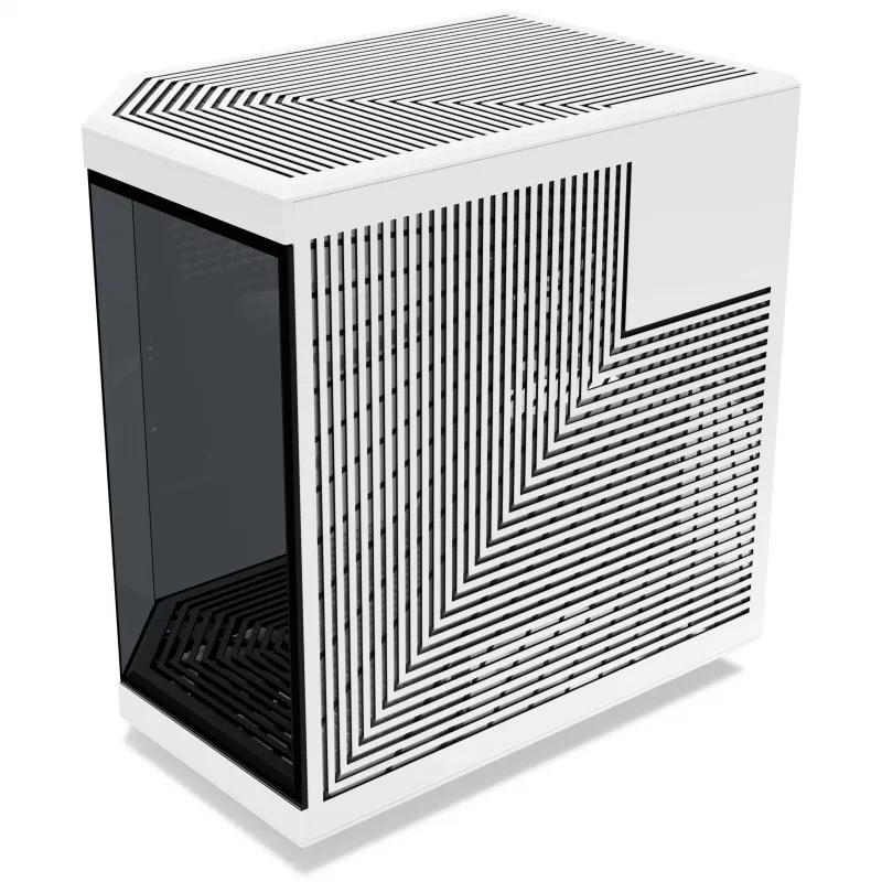 Hyte Y70 Panda Obudowa mid tower z ekranem dotykowym 14,1 cala, szkło hartowane, czarno-biała