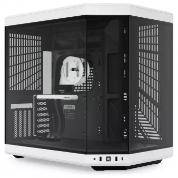 Hyte Y70 Panda Obudowa mid tower z ekranem dotykowym 14,1 cala, szkło hartowane, czarno-biała