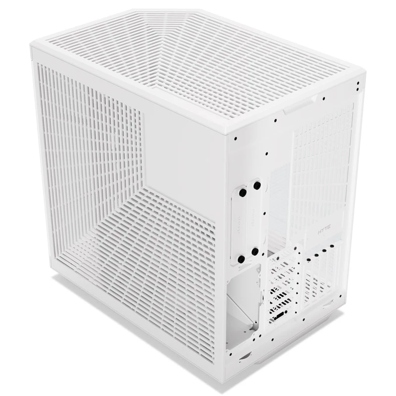 HYTE Y70 Touch obudowa Mid-Tower, biała, 14,1 inch ekran dotykowy LCD, szkło hartowane, E-ATX/ATX/mATX/Mini-ITX