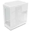 HYTE Y70 Touch obudowa Mid-Tower, biała, 14,1 inch ekran dotykowy LCD, szkło hartowane, E-ATX/ATX/mATX/Mini-ITX