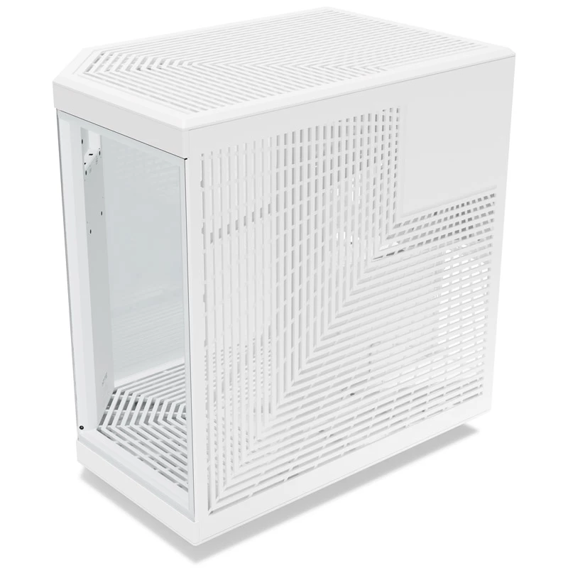 HYTE Y70 Touch obudowa Mid-Tower, biała, 14,1 inch ekran dotykowy LCD, szkło hartowane, E-ATX/ATX/mATX/Mini-ITX