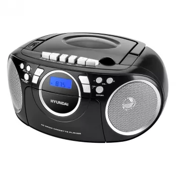 Hyundai TRC788AU3BBL Przenośny odtwarzacz CD/MP3 Boombox z radiem FM, USB, Aux-in, niebieski