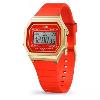 ICE Sunset Unisex Zegarek Kwarcowy 32mm Gradient Różowy/Pomarańczowy/Żółty Tarcza Neon Różowy Pasek Silikonowy 100m Wodoodporny