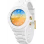 Zegarek damski ICE 020391 (40 mm) - Różowy pasek silikonowy, kwarcowy analogowy