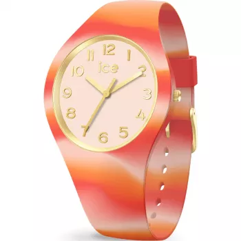Zegarek damski ICE 22600 (28 mm) - Różowy pasek silikonowy, kwarcowy analogowy, wodoszczelność 10 ATM