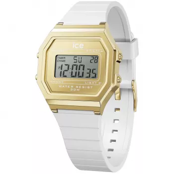 Zegarek damski ICE 22733 (32 mm) - Różowy pasek silikonowy, kwarcowy analogowy, wodoszczelność 10 ATM