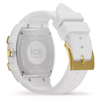 Zegarek damski ICE 23318 (36mm) - Różowy pasek silikonowy, kwarcowy analogowy, wodoszczelność 10 ATM
