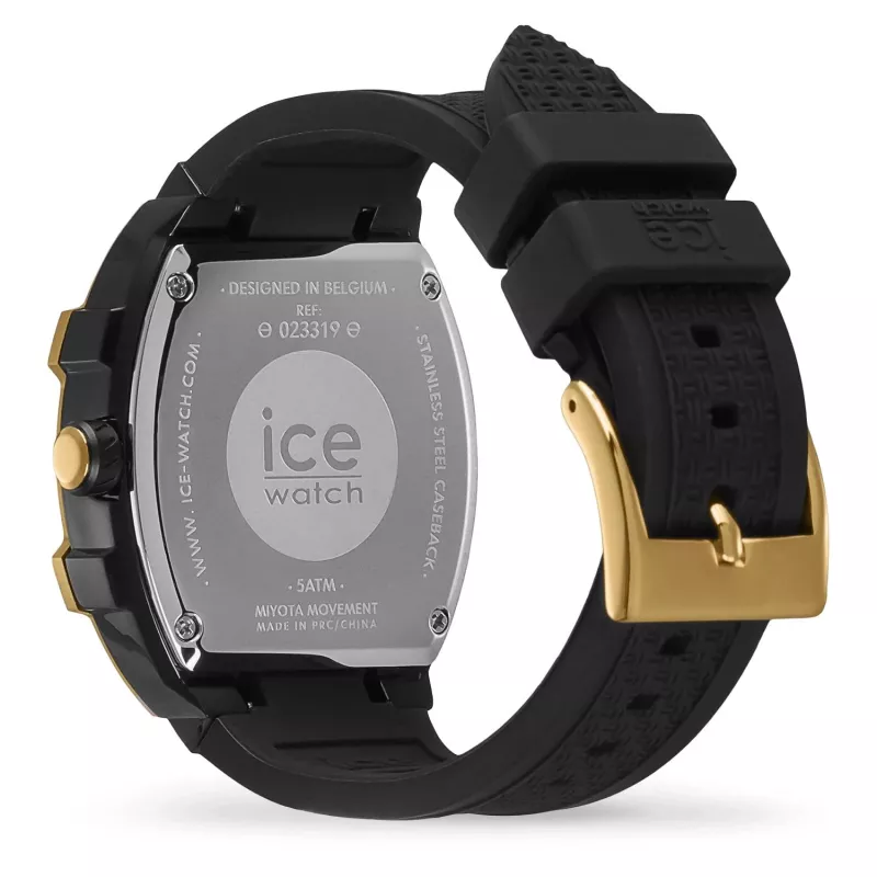 Zegarek damski ICE 23319 (36mm) - Różowy pasek silikonowy, kwarcowy analogowy, wodoszczelność 10 ATM