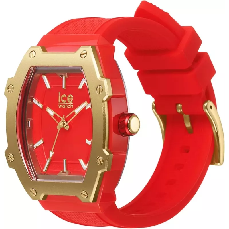 Zegarek damski ICE 23320 (36mm) - Różowy pasek silikonowy, kwarcowy analogowy