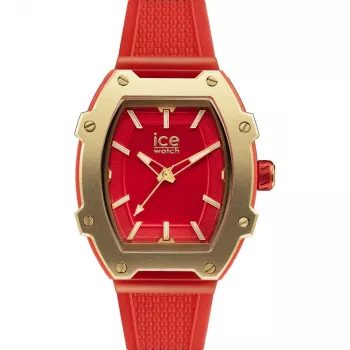 Zegarek damski ICE 23320 (36mm) - Różowy pasek silikonowy, kwarcowy analogowy