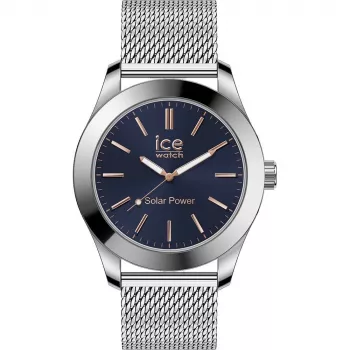 Zegarek damski ICE 23794 (40 mm) - Różowy pasek silikonowy, kwarcowy analogowy, wodoszczelność 10 ATM