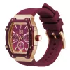 Zegarek damski ICE 23806 (45mm) - Różowy pasek silikonowy, kwarcowy analogowy, wodoszczelność 10 ATM