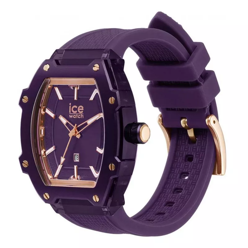Zegarek damski ICE 23994 (45mm) - różowy silikon, kwarcowy