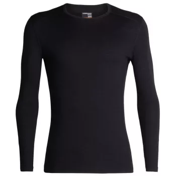Icebreaker 200 Oasis L/S Crewe - Black