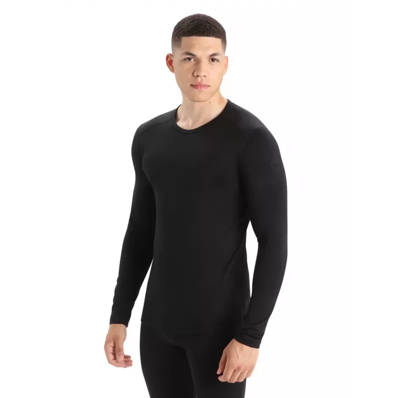 Icebreaker 200 Oasis L/S Crewe - Black
