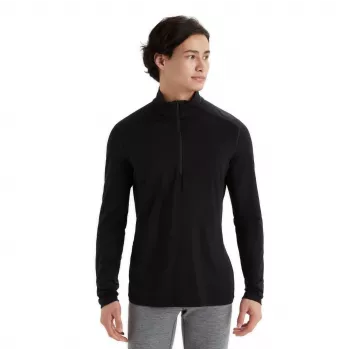 Icebreaker 200 Oasis L/S Half Zip M, Black