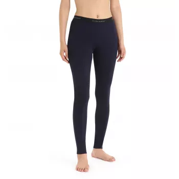 Icebreaker 200 Oasis Leggings – Damskie spodnie termoaktywne z wełny merynosów, kolor Midnight Navy, rozmiar S