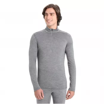 Icebreaker 200 Oasis Long Sleeve Half Zip Top - Czarny - M