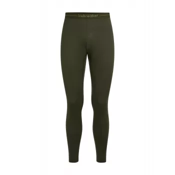 Icebreaker 200 Oasis Męskie wełniane legginsy termiczne merino Dark Loden