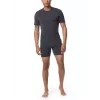 Icebreaker Anatomica S/S Crewe Base Layer T-Shirt - Black/Monsoon - Size M