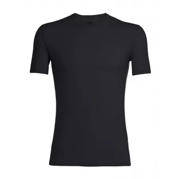 Icebreaker Anatomica Koszulka z krótkim rękawem warstwa podstawowa - Czarny/Monsoon - XL