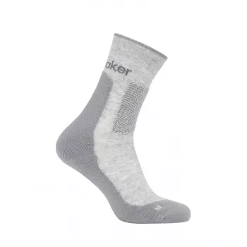 Icebreaker Hike+ Medium Crew Wełniane skarpety turystyczne Merino - Blizzard Heather/Alloy - Unisex